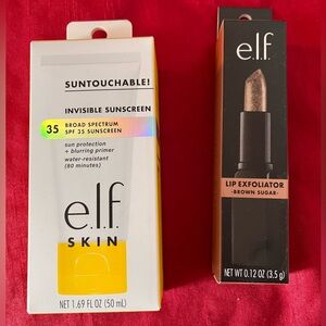 e.l.f. Skin & Lip bundle! - Skin Invisible Sunscreen and Lip Exfoliator Set